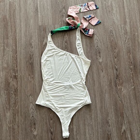 Lulus One Shoulder Bodysuit - Picture 1 of 10